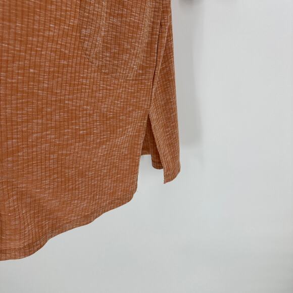 B Collection by Bobeau Ribbed 3/4 Sleeve Open Front Draped Womens Cardigan XS - Picture 5 of 10